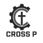 Cross P Enterprises gear C and cross logo on transparent background